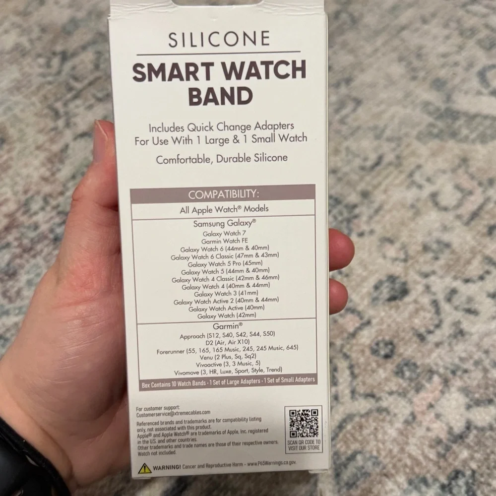 Silicone Smart Watch Band 10-Pack - Universal Fit